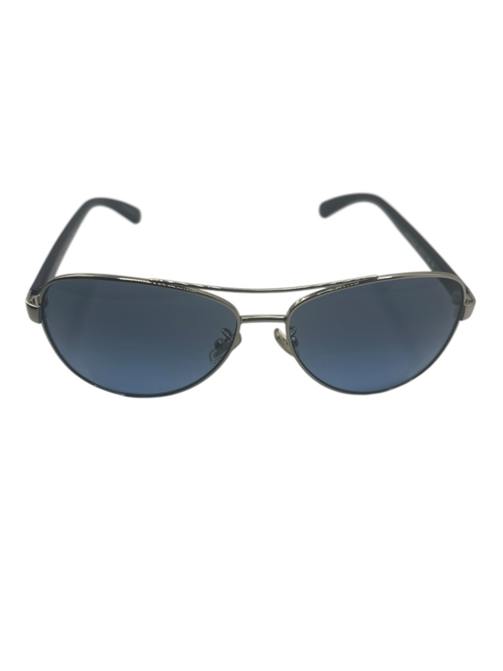Coach HC 7077 (L1015) 931917 Sliver 58 14 140 2N Blue Aviator Sunglasses - Picture 2 of 10